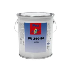 Recipient de vopsea industrială MIPA PU 240‑90 2K lucioasă, cutie metalică cu mâner